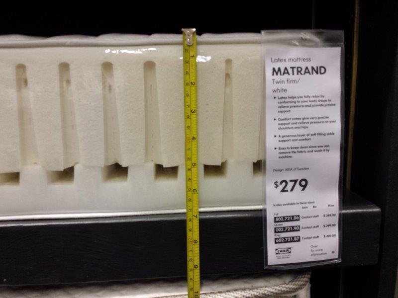 ikea natural latex foam mattress